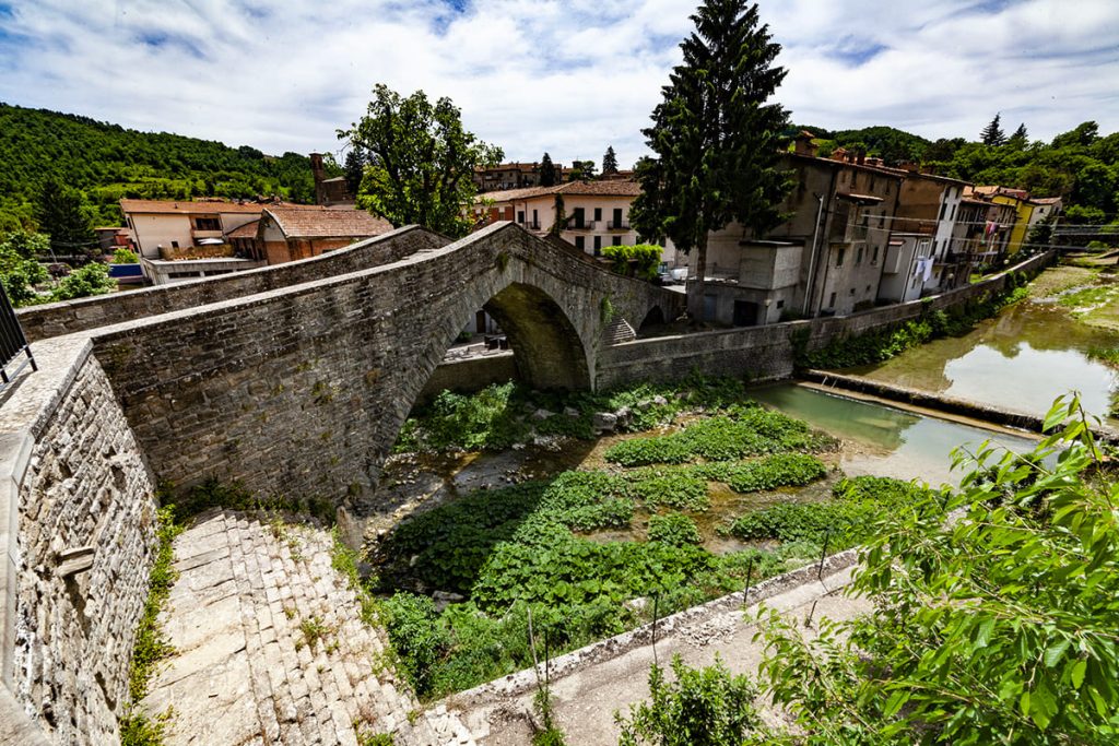 Panoramic view of the village of Apecchio