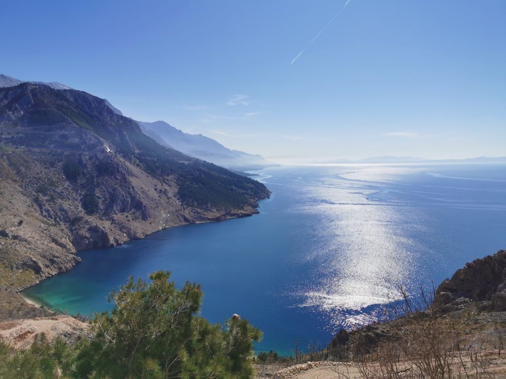 Natural aerial view in Biokovo Nature Park