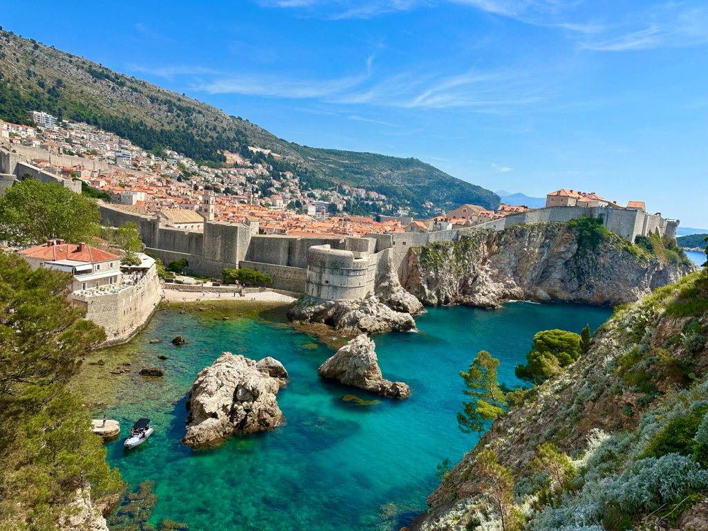 Glimpse of the walls of Dubrovnik's Old City