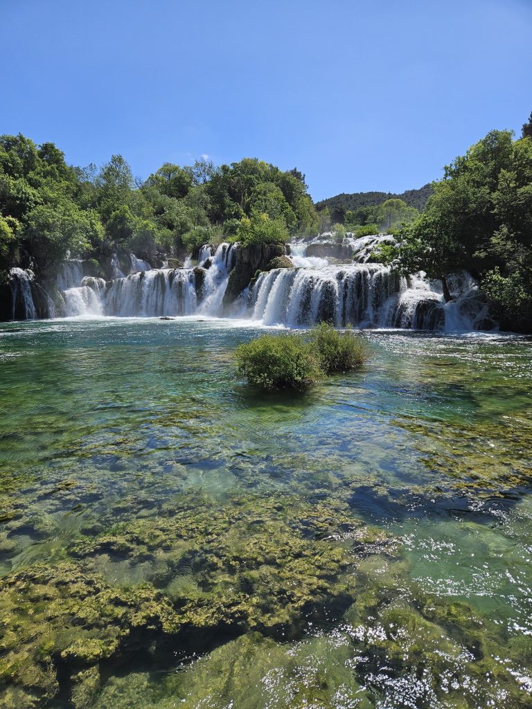 View of the waterfalls in Krka National Park