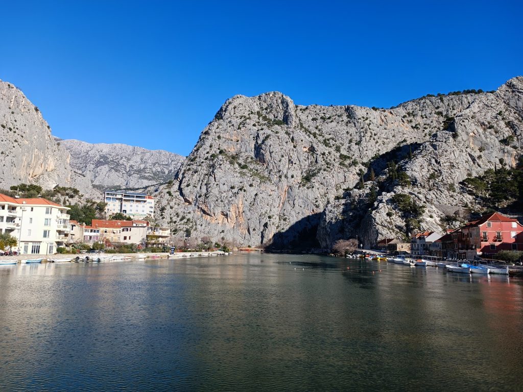 Panorama of the town of Omiš