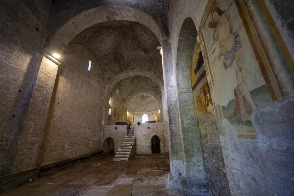 Interior of the Abbey of San Vincenzo in Acqualagna