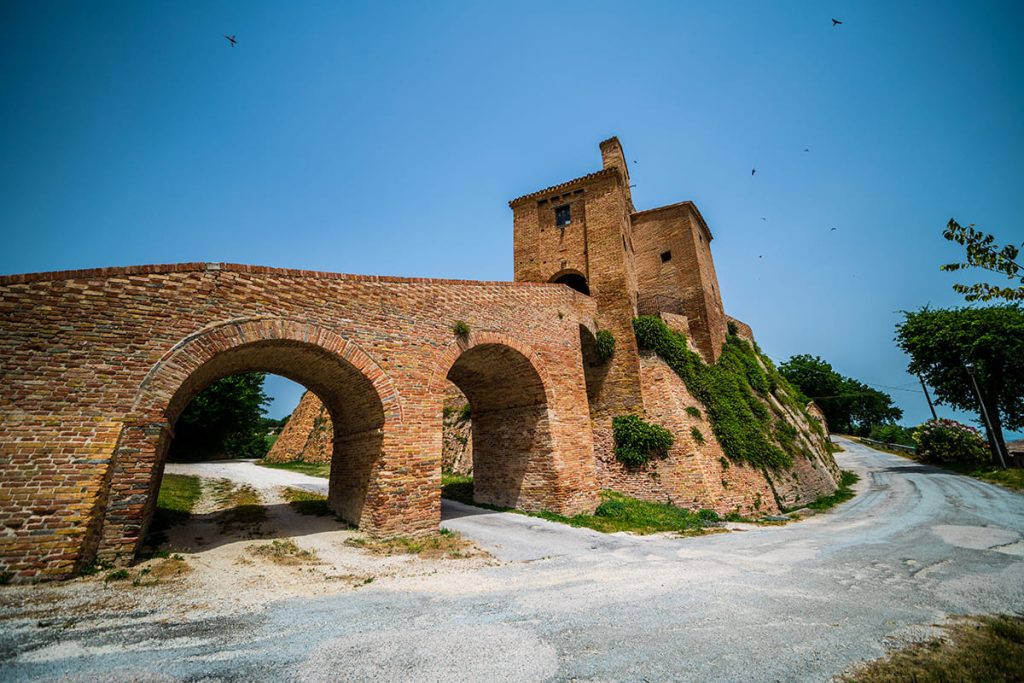 Glimpse of the Loretello Castle