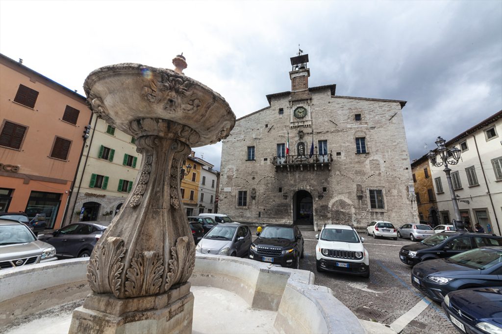 View of Piazza Giacomo Matteotti in Cagli