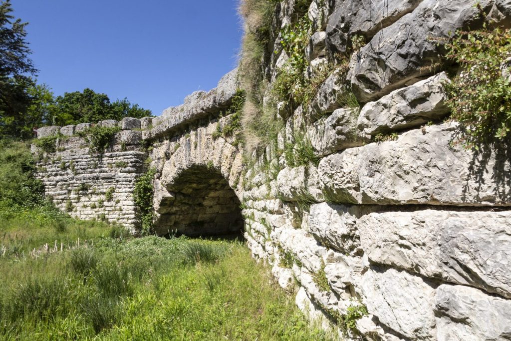 View of the Mallio Bridge in Cagli