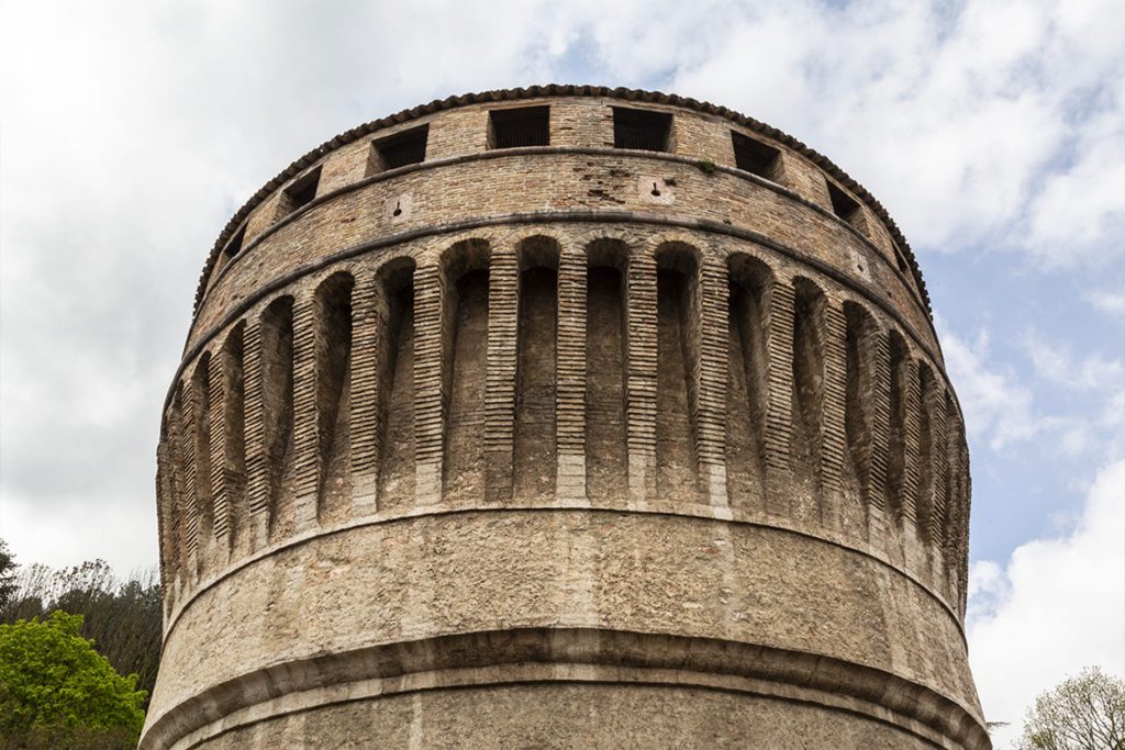 Detail of the Torrione in Cagli