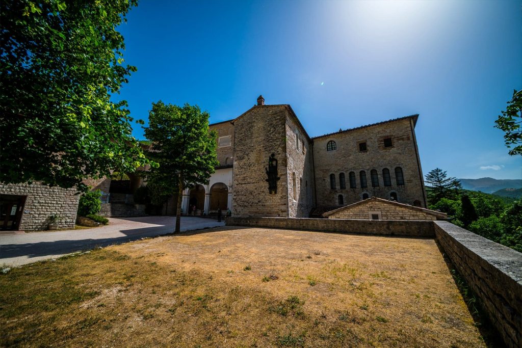 Exterior of some buildings in the Fonte Avellana monastic complex