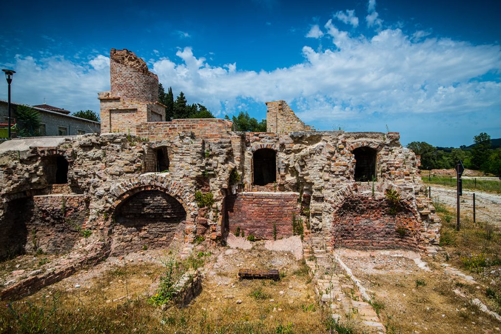 View of the archaeological remains of the Cabenardi Archomineral Park