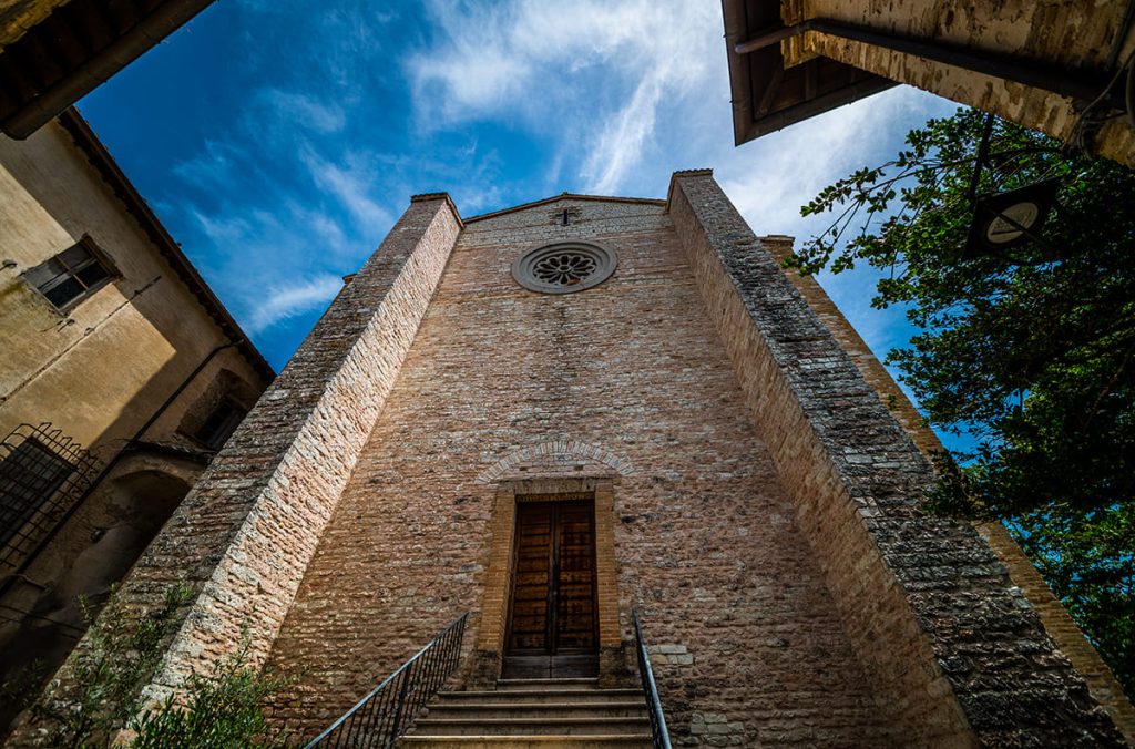 Facade of the Collegiate Church of San Pietro in Sassoferrato